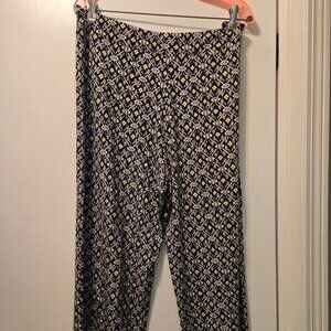 J. Jill size L large Wearever Wide Leg Cropped Pants, EUC